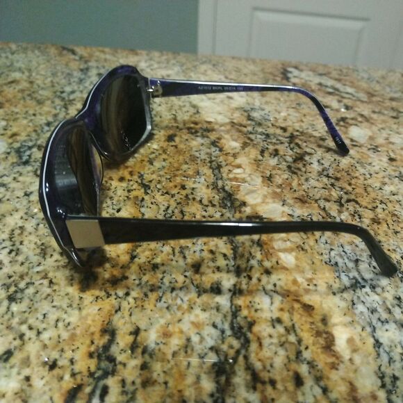 Aztec AZ 1012 BK/PL Sunglasses Frames 55[]16-135MM Black Purple main image 4